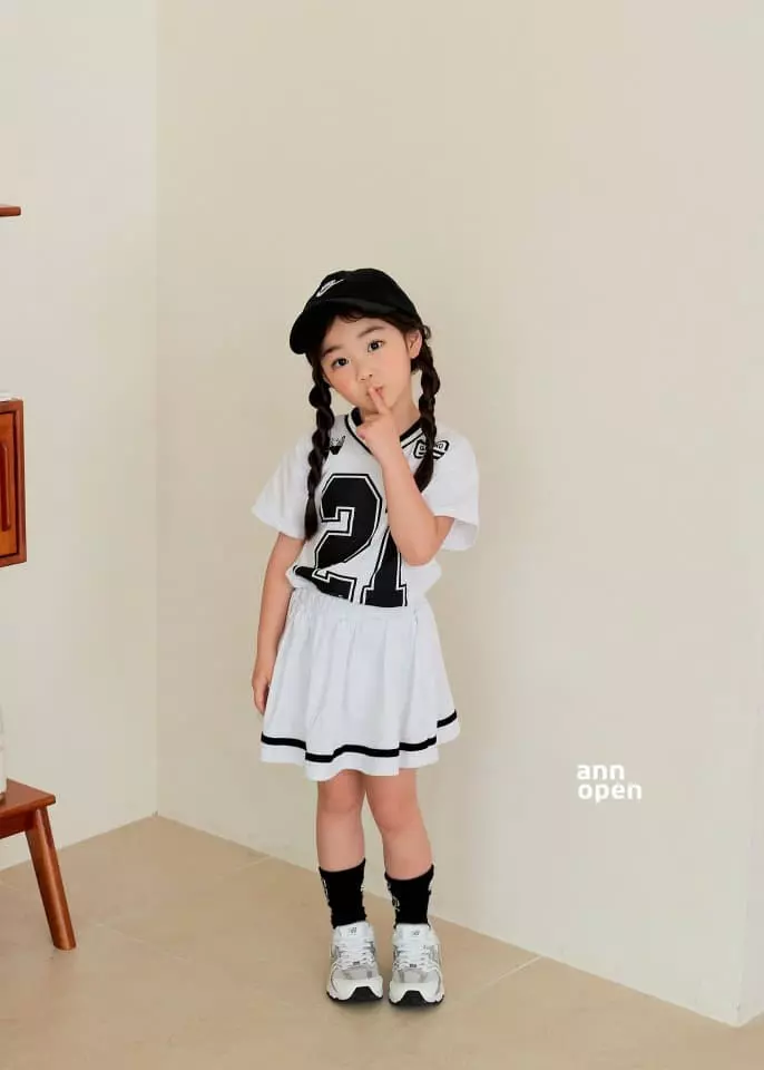 Ann Open - Korean Children Fashion - #kidsshorts - New Jeans Top Bottom Set