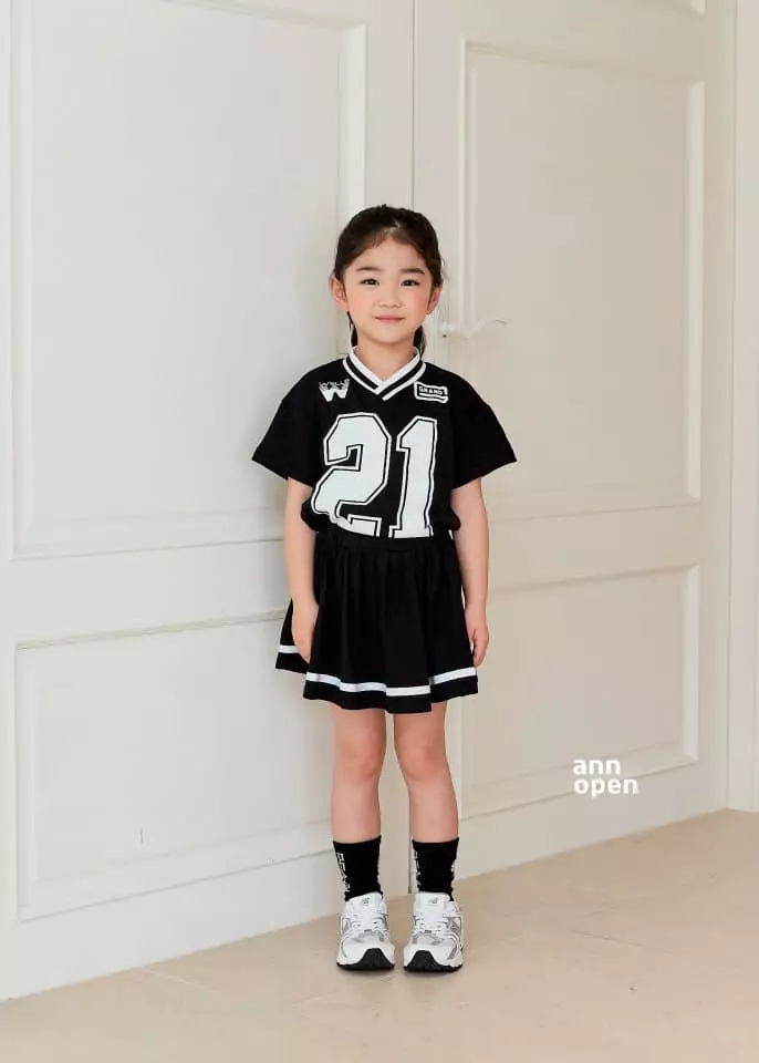 Ann Open - Korean Children Fashion - #minifashionista - New Jeans Top Bottom Set - 7