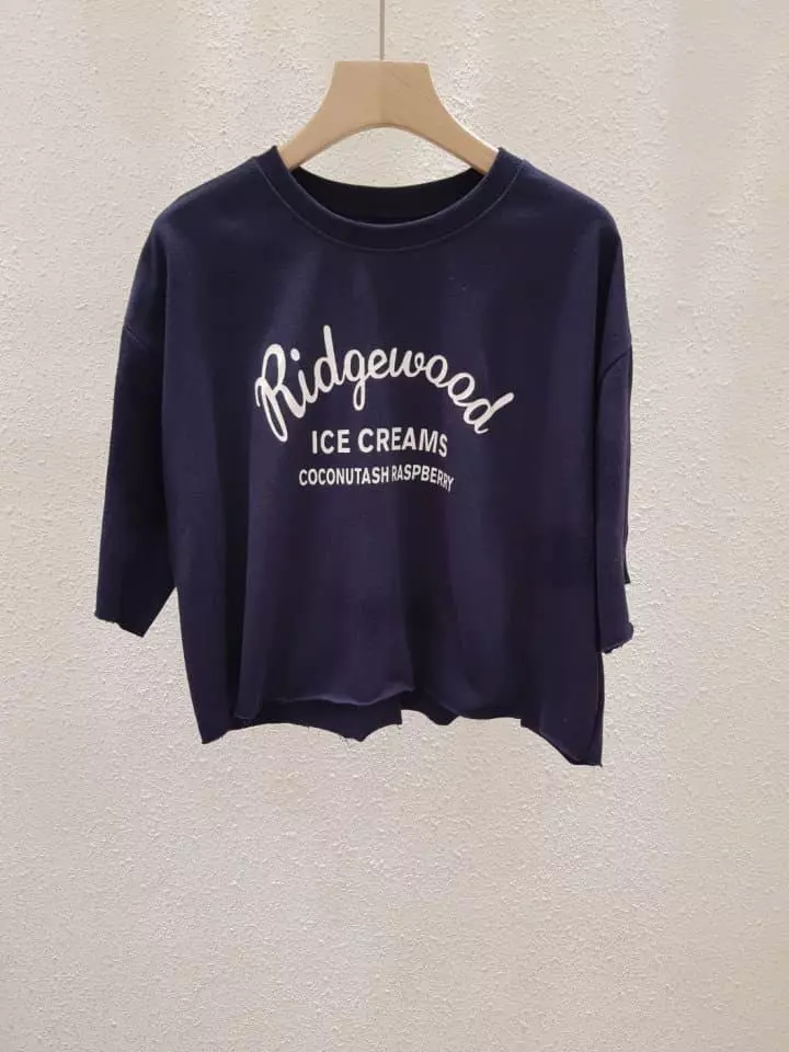 Another Plan - Korean Women Fashion - #womensfashion - Wood Paint Crop Tee - 10