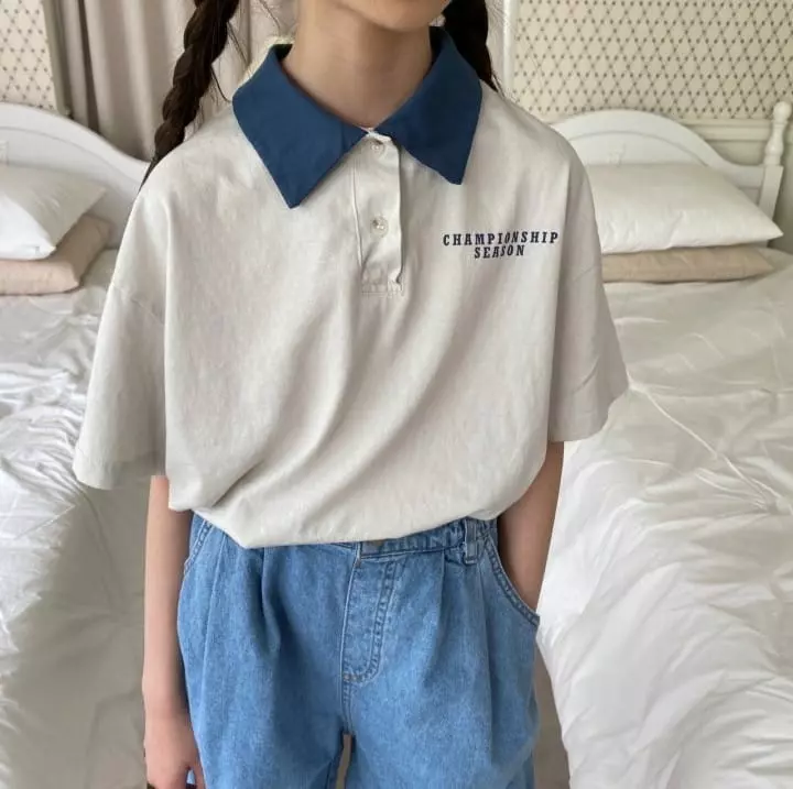 Apfel - Korean Children Fashion - #childrensboutique - Season Collar Tee - 11