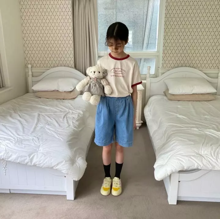 Apfel - Korean Children Fashion - #prettylittlegirls - Shark Denim Shorts - 7