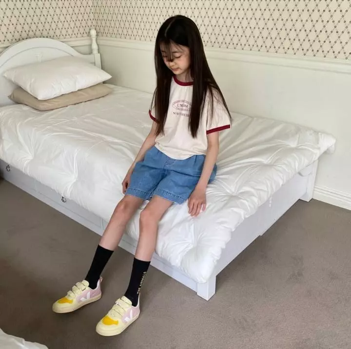Apfel - Korean Children Fashion - #todddlerfashion - Shark Denim Shorts - 8