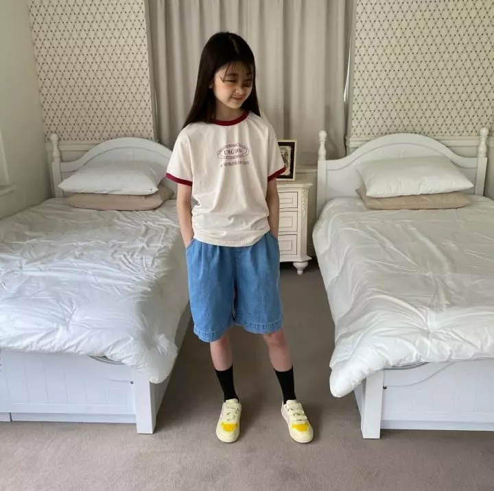 Apfel - Korean Children Fashion - #toddlerclothing - Shark Denim Shorts - 9