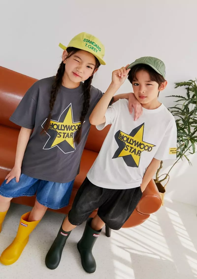 Apple Smile - Korean Children Fashion - #littlefashionista - Hollywood Tee - 4