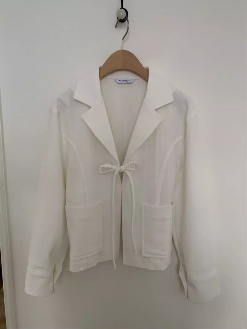 As Thought - Korean Women Fashion - #momslook - Pure Ribbon Jacket - 9