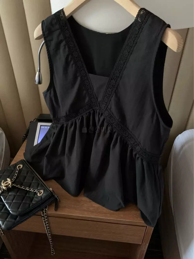 As Thought - Korean Women Fashion - #momslook - Fare Frill Blouse - 12