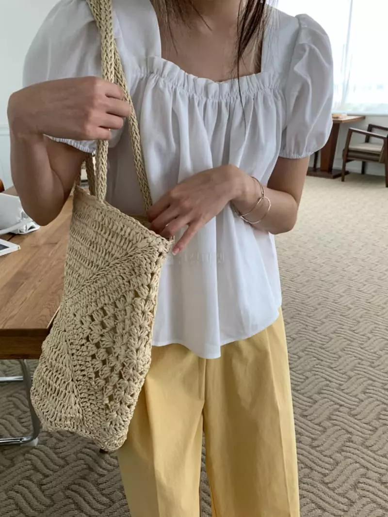 As Thought - Korean Women Fashion - #momslook - Shirring Blouse - 2