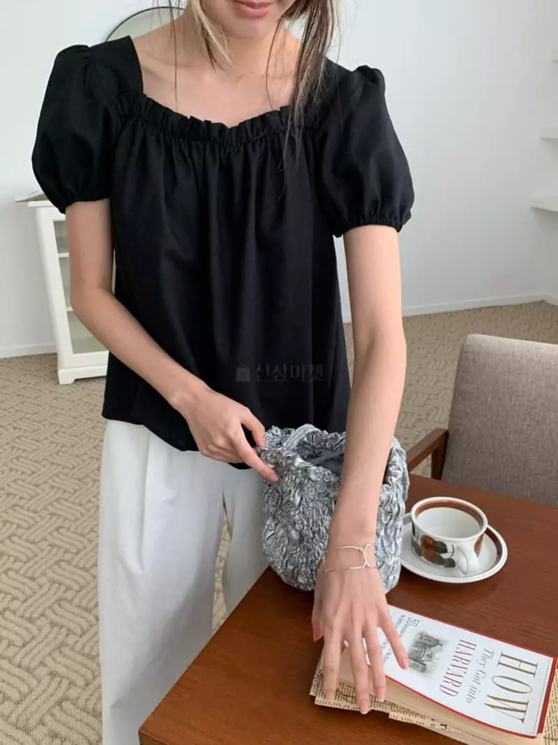 As Thought - Korean Women Fashion - #momslook - Shirring Blouse - 8