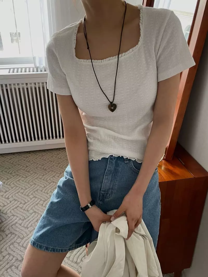 As Thought - Korean Women Fashion - #momslook - Square Tee