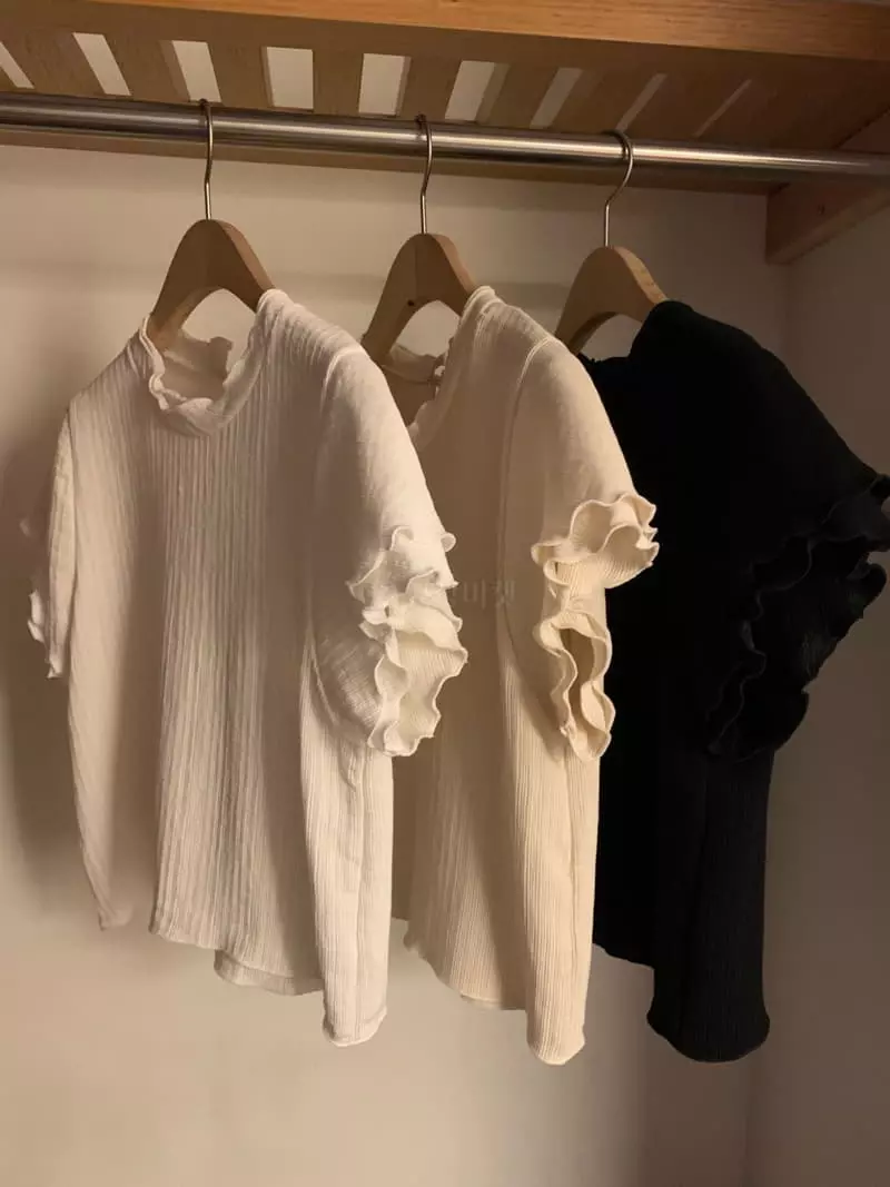 As Thought - Korean Women Fashion - #momslook - Mood Frill Blouse - 10