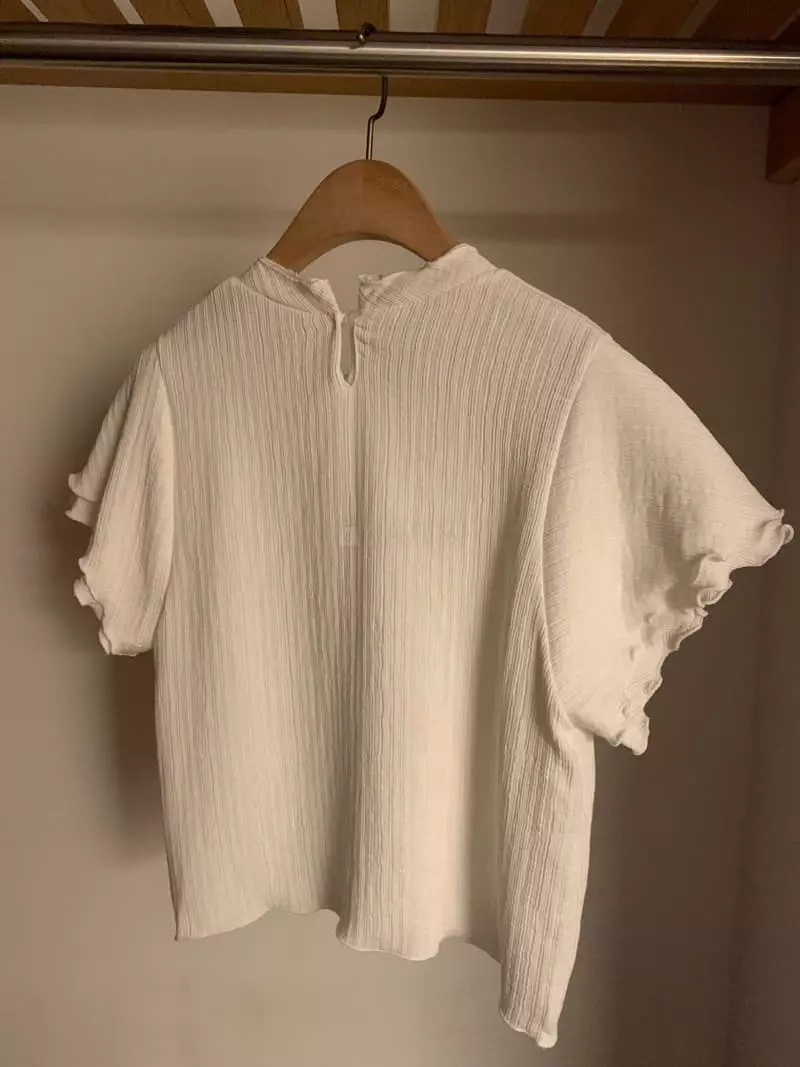As Thought - Korean Women Fashion - #momslook - Mood Frill Blouse - 12