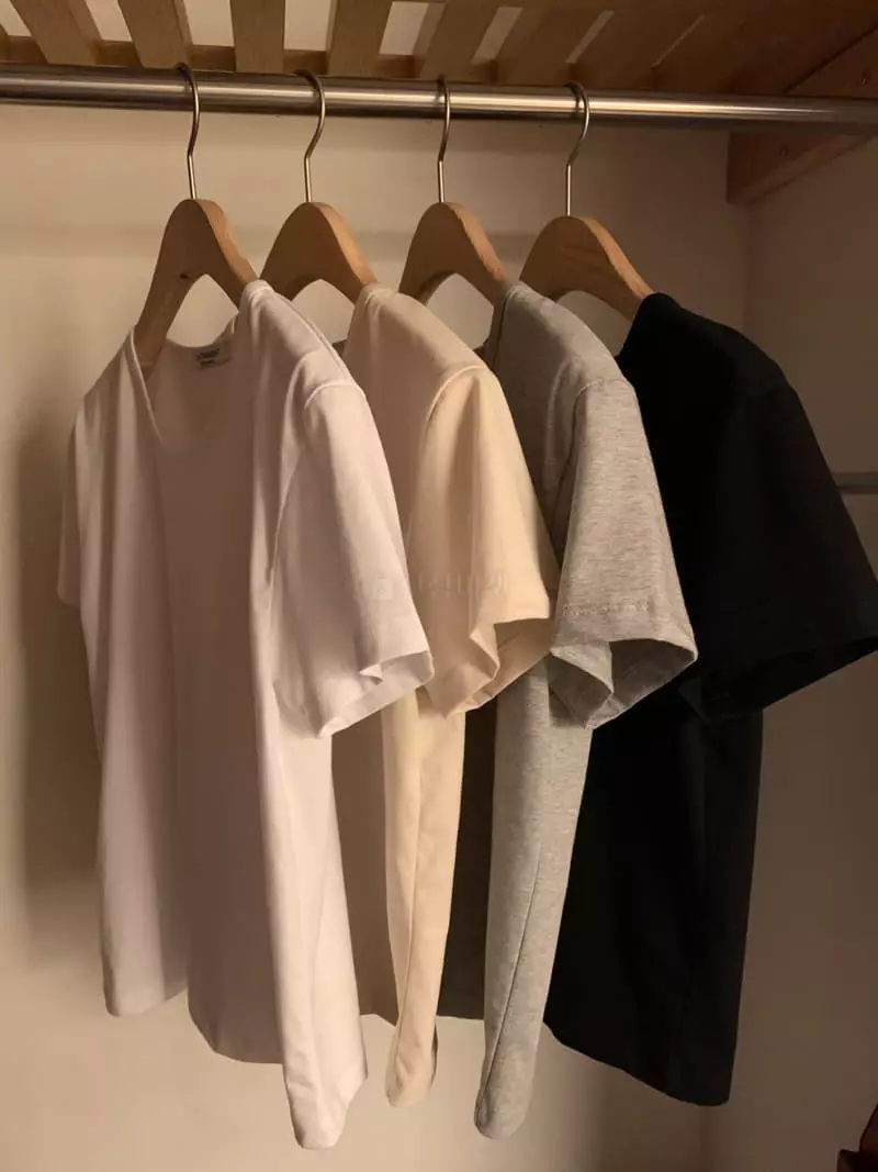As Thought - Korean Women Fashion - #momslook - Mochi Tee - 11