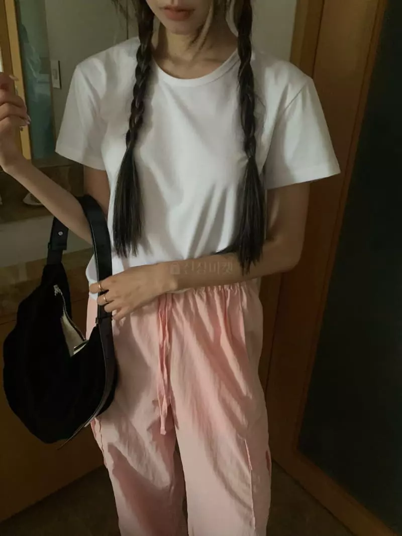 As Thought - Korean Women Fashion - #momslook - Mochi Tee - 5