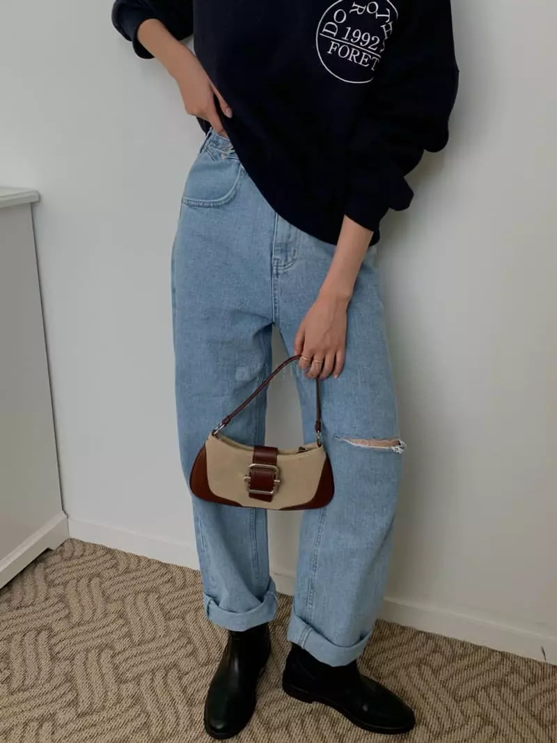 As Thought - Korean Women Fashion - #womensfashion - Demage Jeans - 4