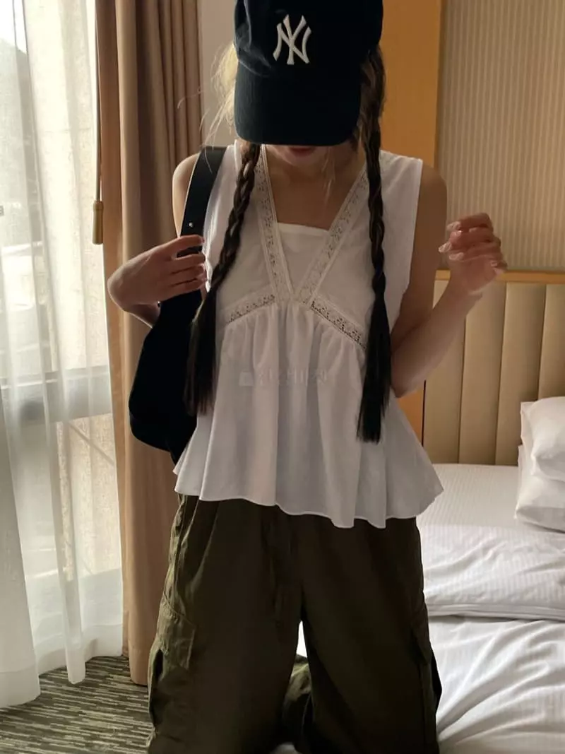 As Thought - Korean Women Fashion - #pursuepretty - Fare Frill Blouse - 2
