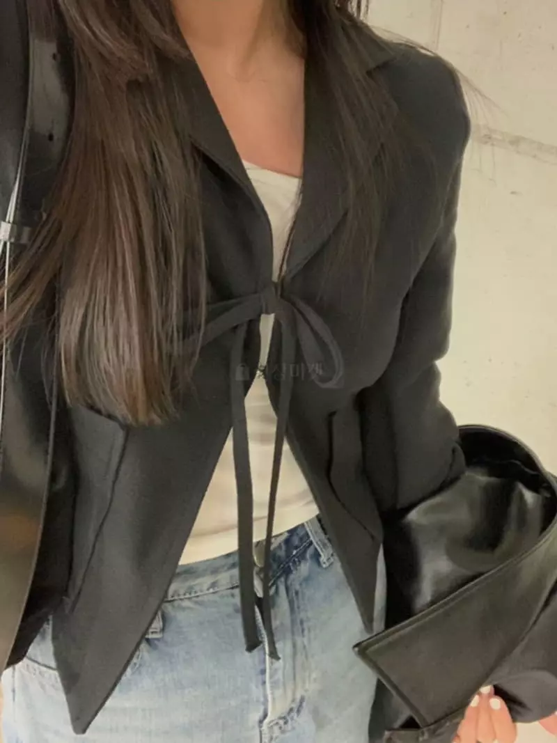 As Thought - Korean Women Fashion - #thatsdarling - Pure Ribbon Jacket - 7