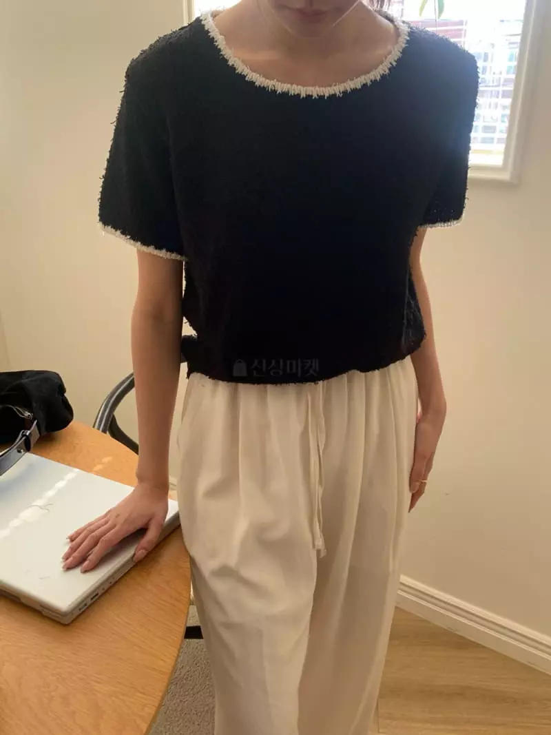 As Thought - Korean Women Fashion - #thelittlethings - Peach Color Knit Tee - 9