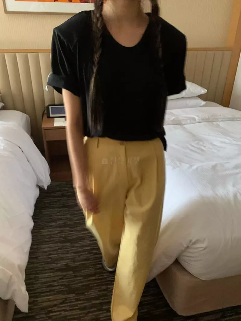 As Thought - Korean Women Fashion - #thelittlethings - Pad Crop Tee - 5