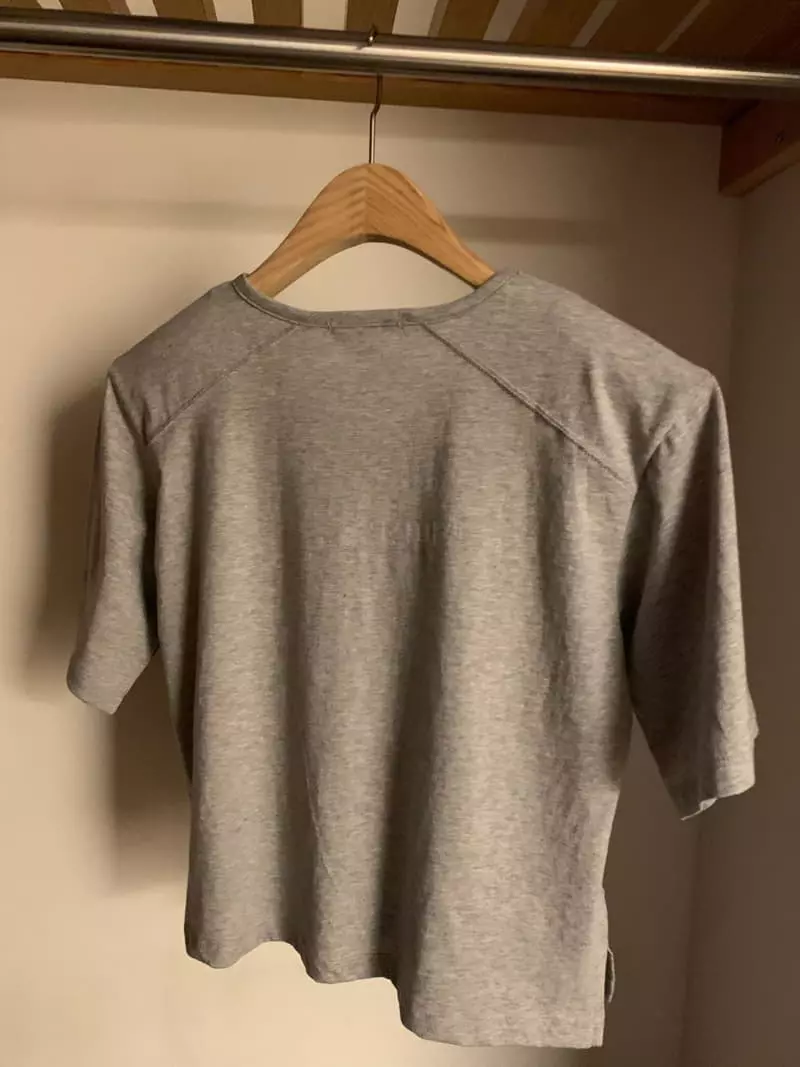 As Thought - Korean Women Fashion - #womensfashion - Pad Crop Tee - 11