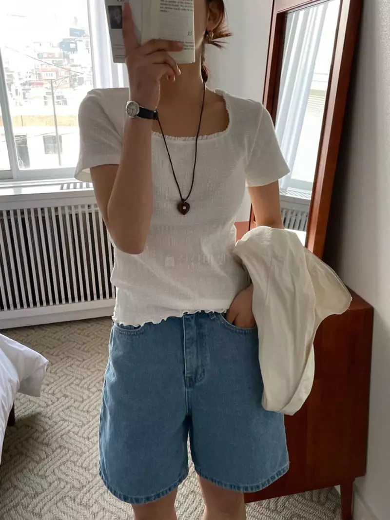 As Thought - Korean Women Fashion - #womensfashion - Square Tee - 12