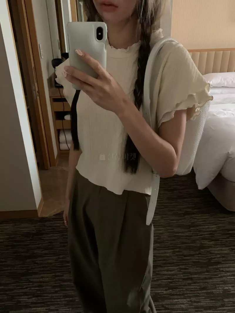 As Thought - Korean Women Fashion - #womensfashion - Mood Frill Blouse - 5