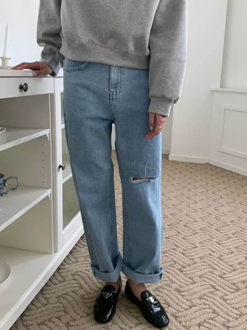 As Thought - Korean Women Fashion - #womensfashion - Demage Jeans