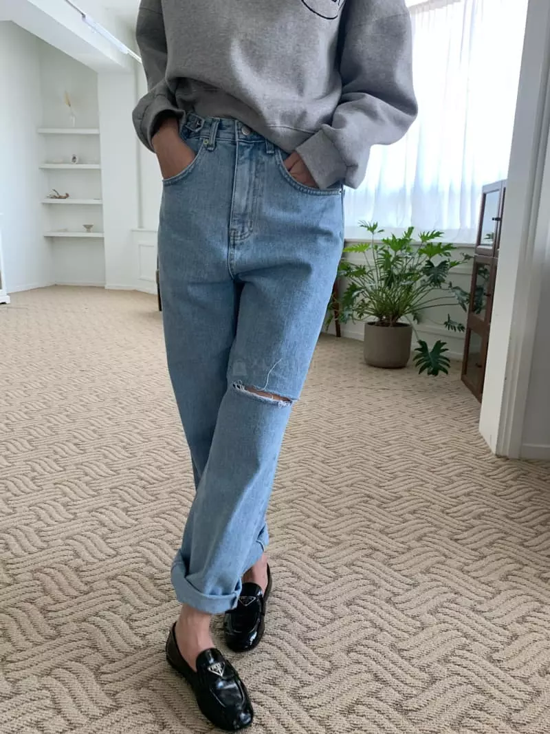 As Thought - Korean Women Fashion - #womensfashion - Demage Jeans - 5
