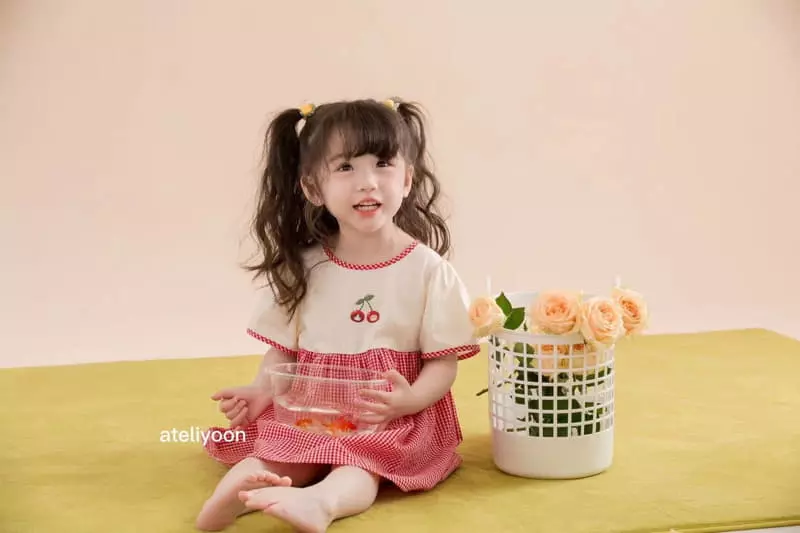 Ateliyoon - Korean Children Fashion - #minifashionista - Red Cherry One-piece