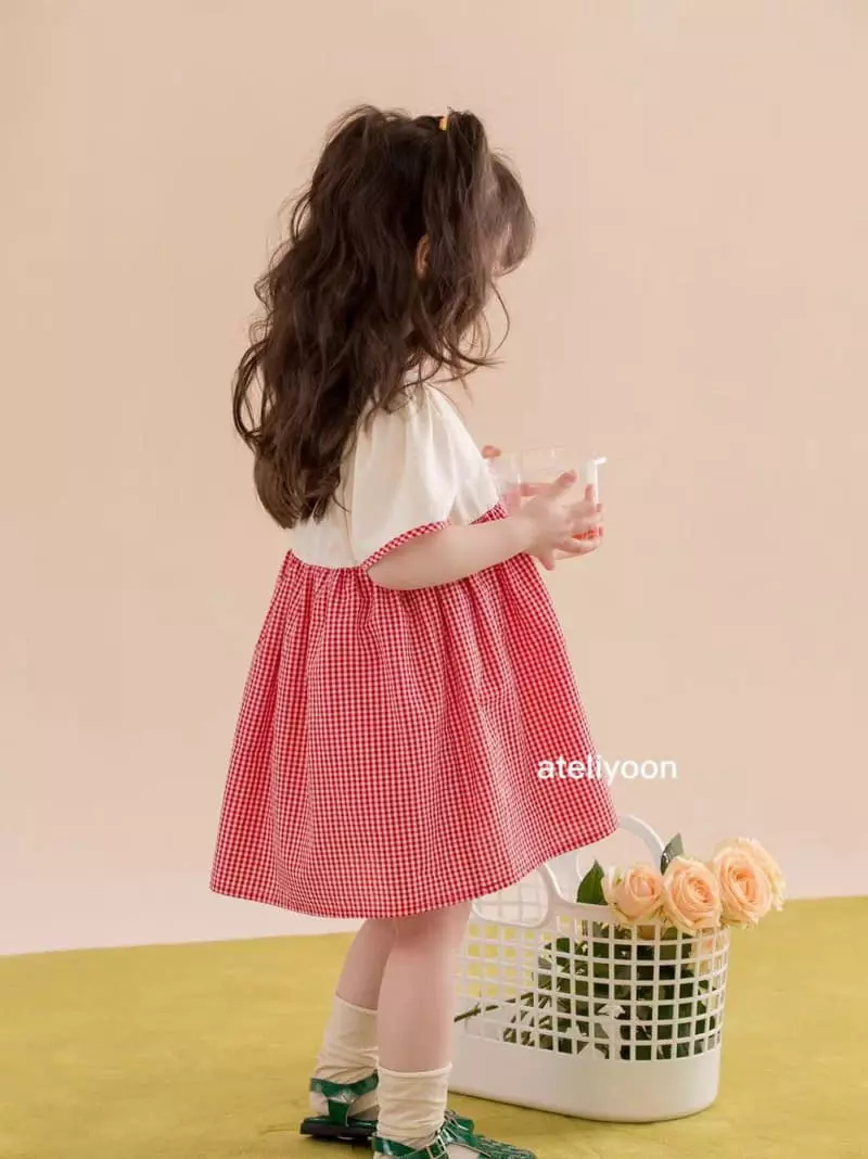 Ateliyoon - Korean Children Fashion - #prettylittlegirls - Red Cherry One-piece - 2