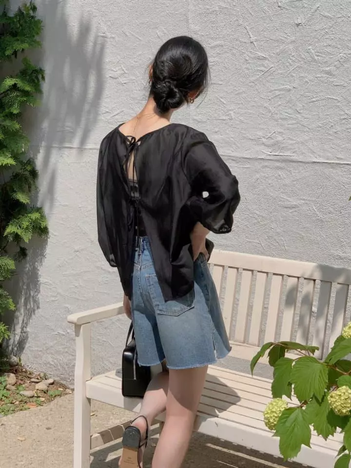 Atthismoment - Korean Women Fashion - #momslook - Ribbon Blouse - 11