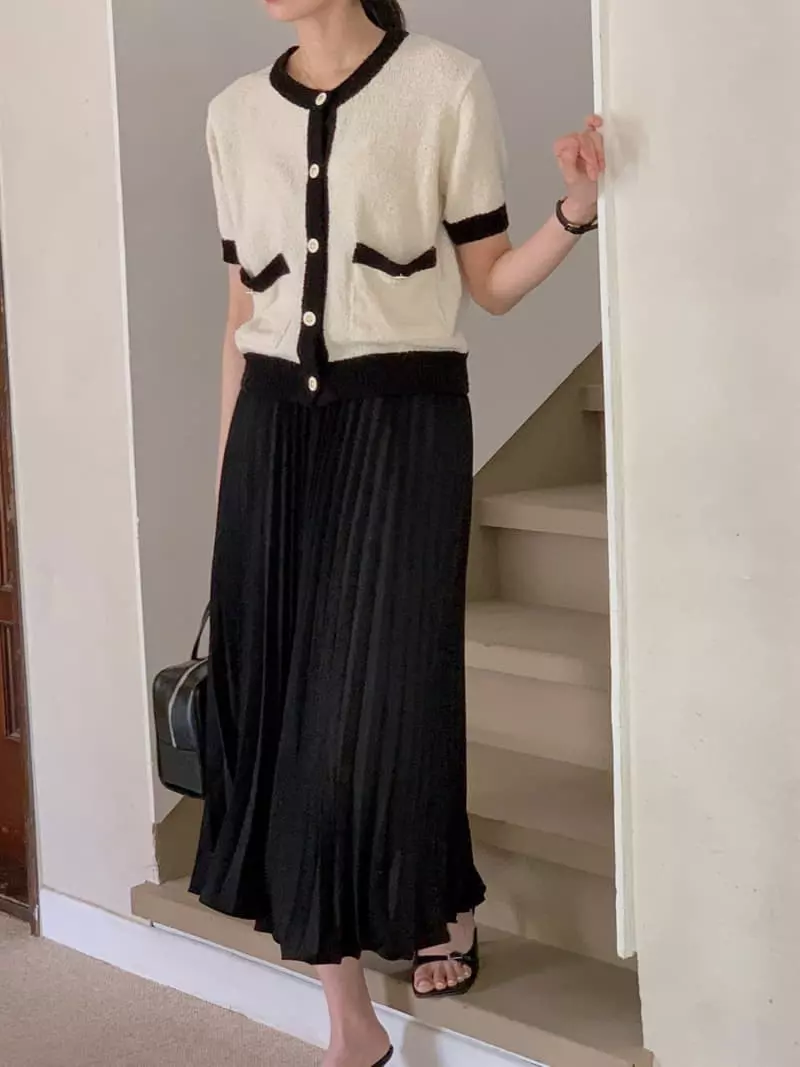 Atthismoment - Korean Women Fashion - #momslook - Loco Wrinkle Skirt - 8