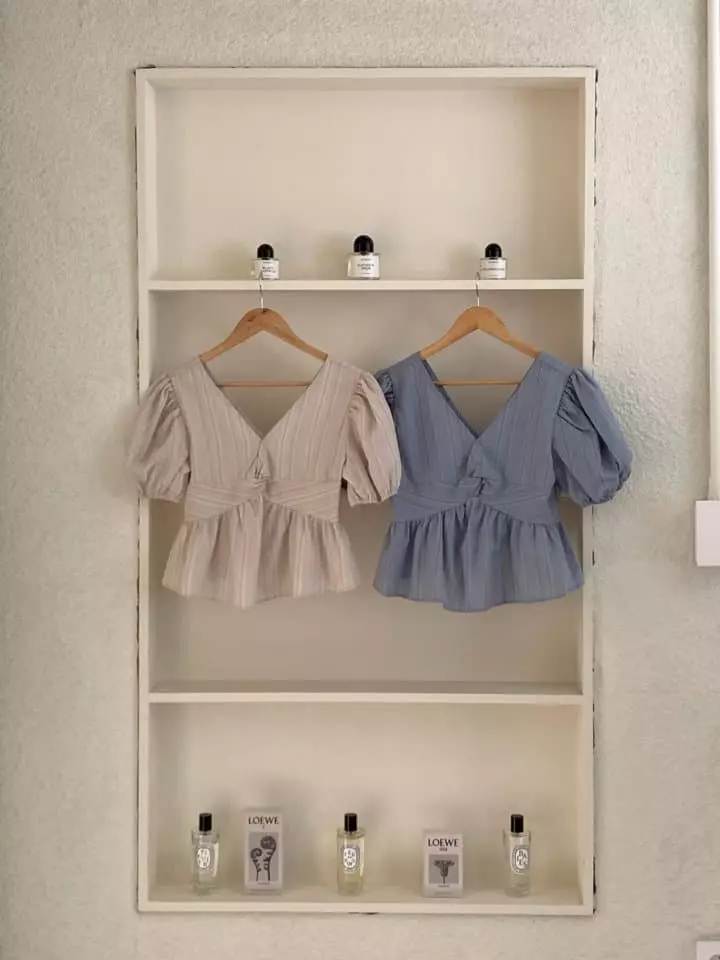 Atthismoment - Korean Women Fashion - #shopsmall - Twin Blouse - 7