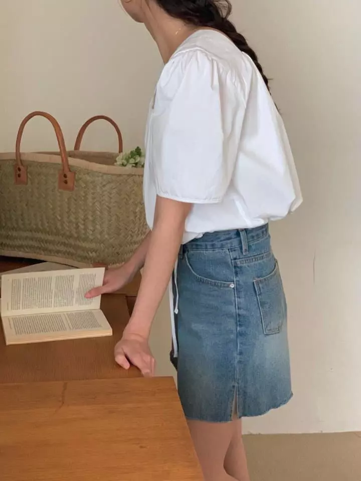 Atthismoment - Korean Women Fashion - #shopsmall - Top Shirring Blouse - 5