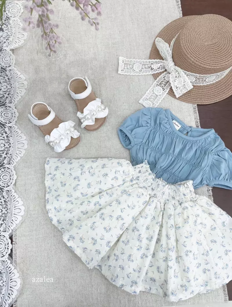 Azalea - Korean Children Fashion - #kidsshorts - Line Puff Tee Bebe 9~18m - 12