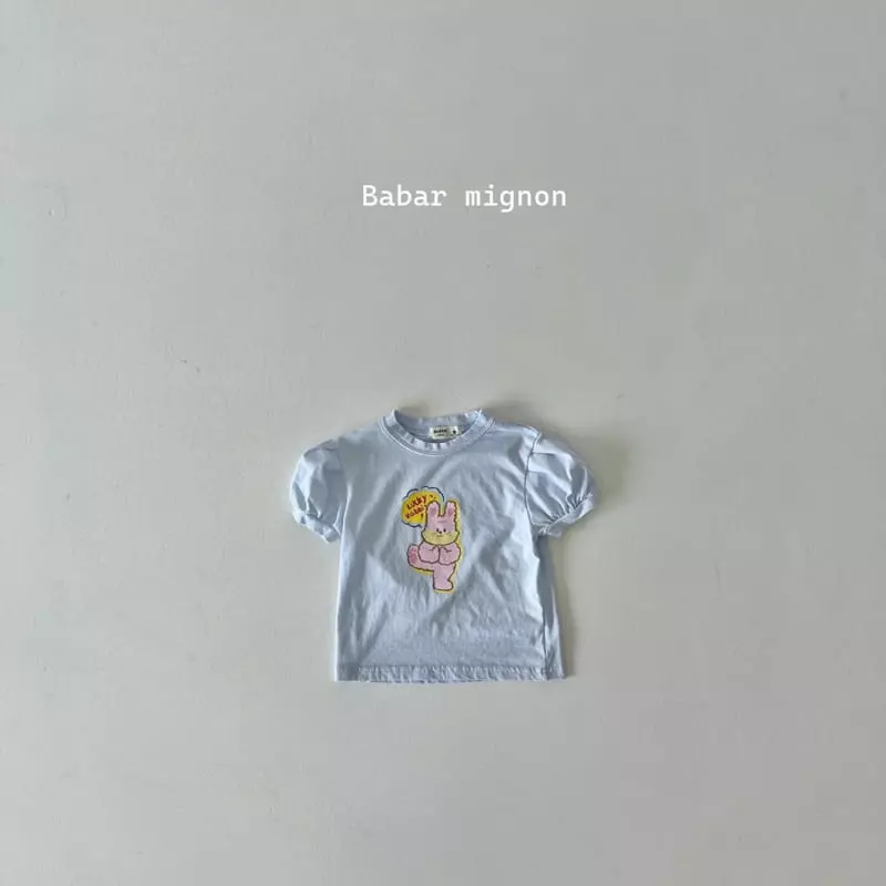 Babar Mignon - Korean Children Fashion - #kidzfashiontrend - Luckey Rabbit Tee - 4