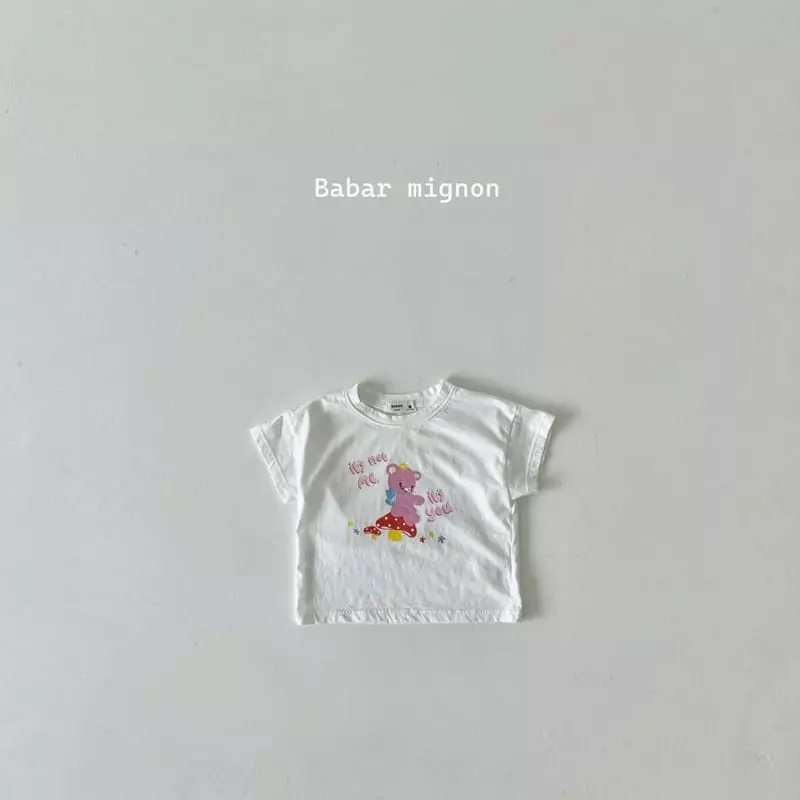 Babar Mignon - Korean Children Fashion - #littlefashionista - Mushroon Bear Tee - 8