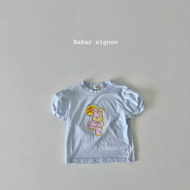 Babar Mignon - Korean Children Fashion - #littlefashionista - Luckey Rabbit Tee - 5