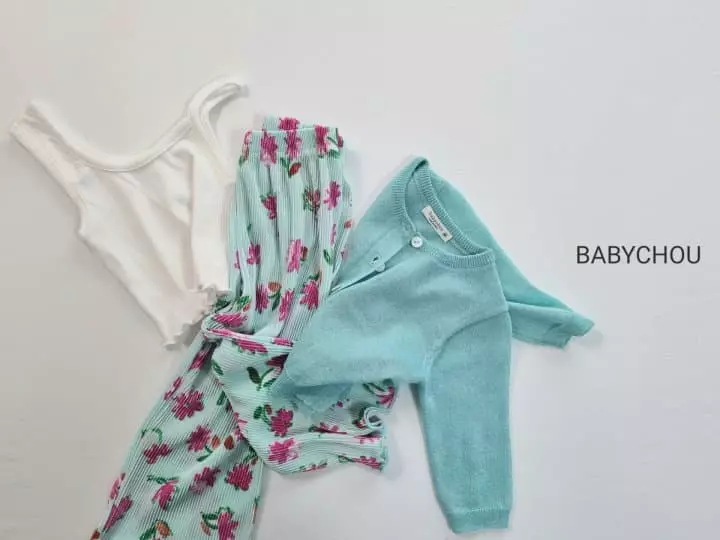 Babychou - Korean Children Fashion - #designkidswear - Flower Pleats Pants - 11