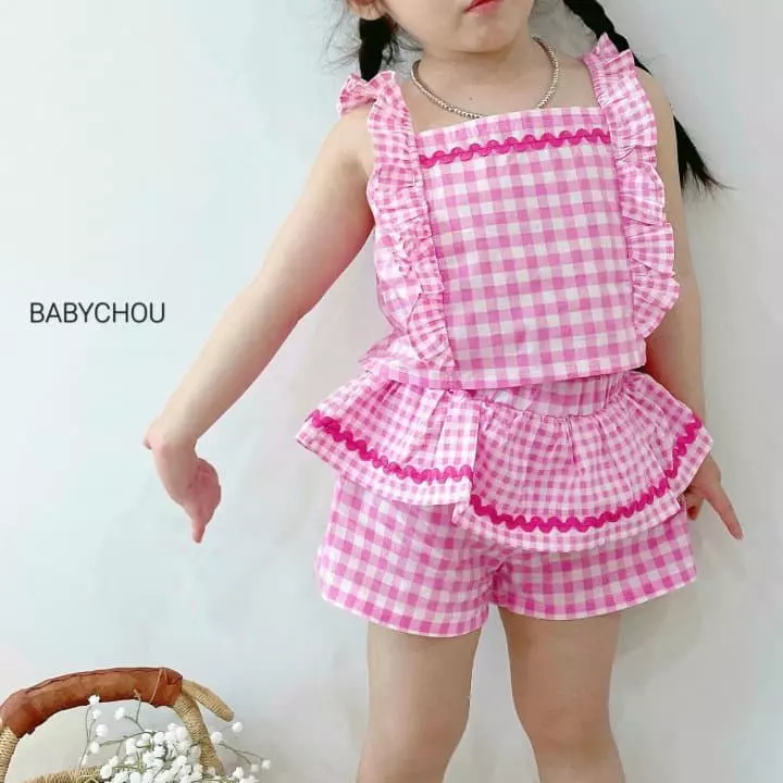 Babychou - Korean Children Fashion - #fashionkids - Roa Top Bottom Set - 10