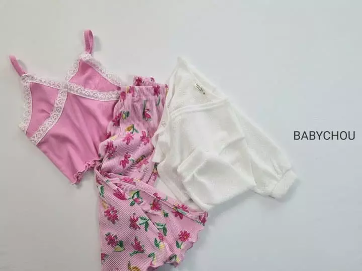 Babychou - Korean Children Fashion - #magicofchildhood - Flower Pleats Pants - 3