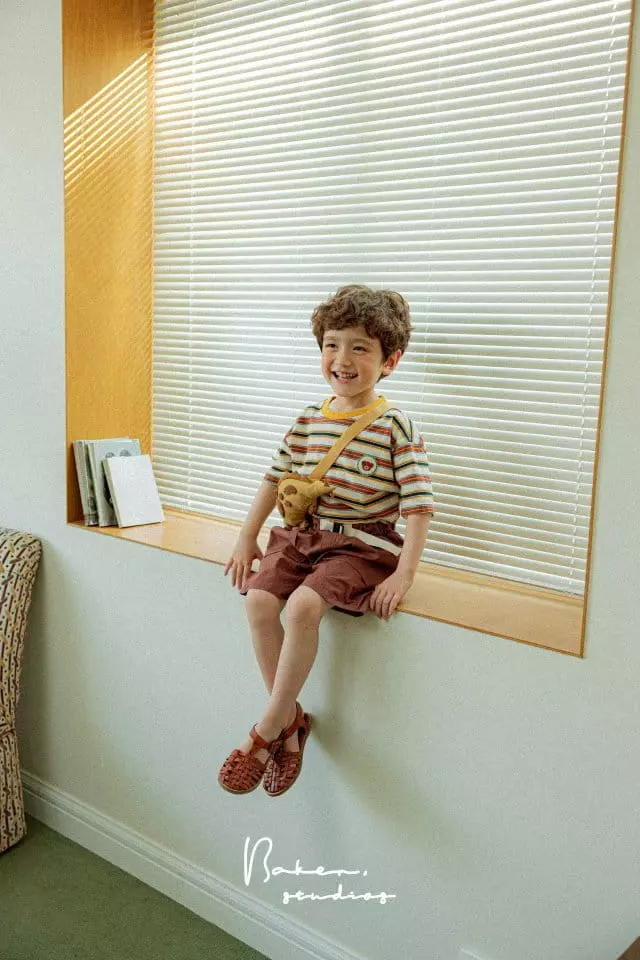 Baker - Korean Children Fashion - #littlefashionista - Color Stripes Tee - 3