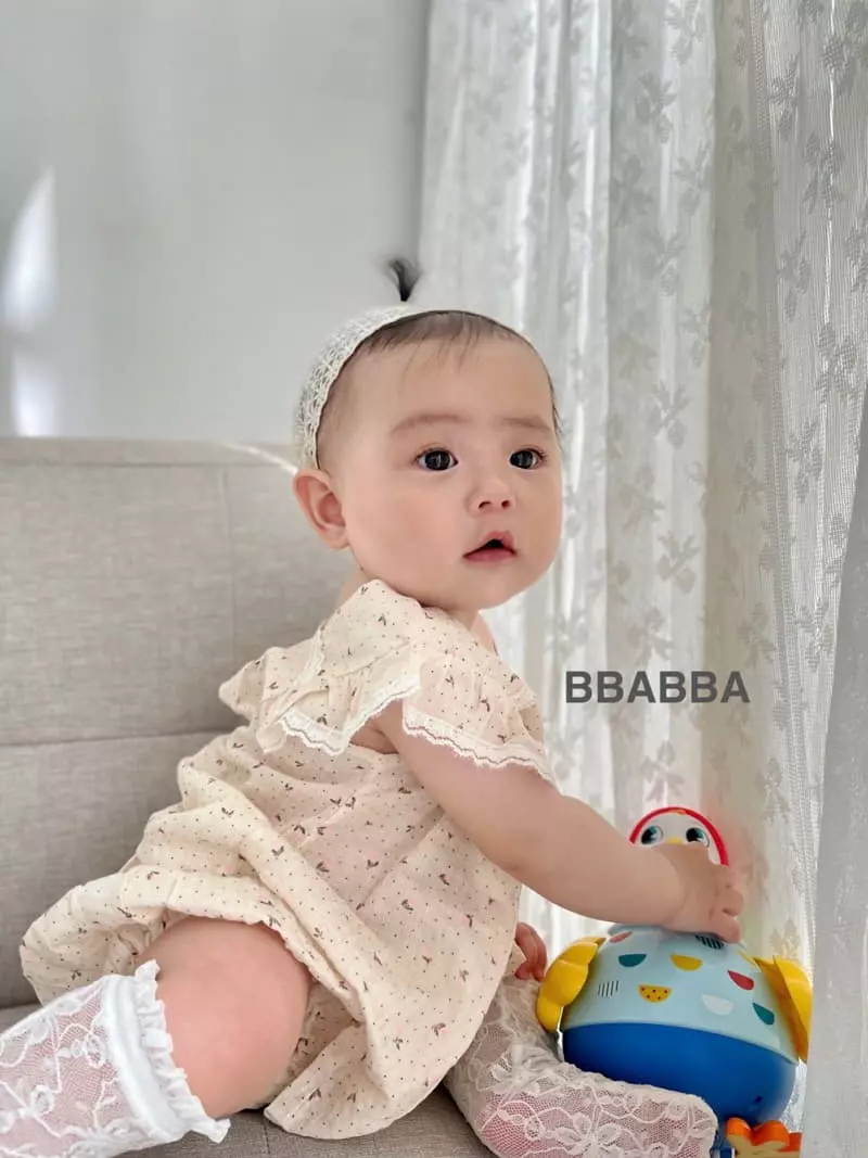 Bbabba - Korean Baby Fashion - #babyboutiqueclothing - Baby Romantic Top Bottom Set - 6