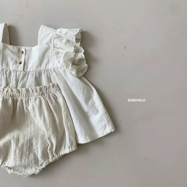 Bebe Holic - Korean Baby Fashion - #babyfashion - Ink Top Bottom Set - 10