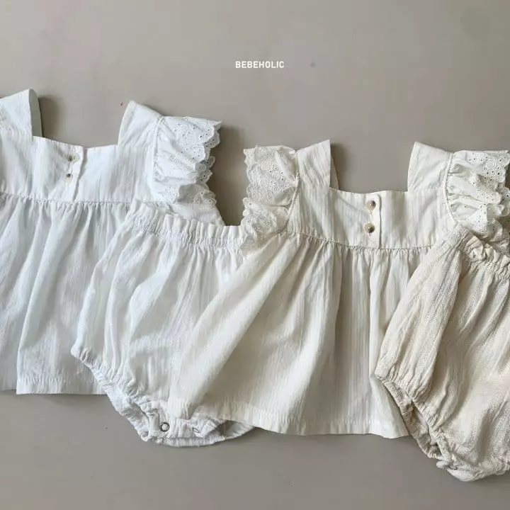 Bebe Holic - Korean Baby Fashion - #smilingbaby - Ink Top Bottom Set - 6
