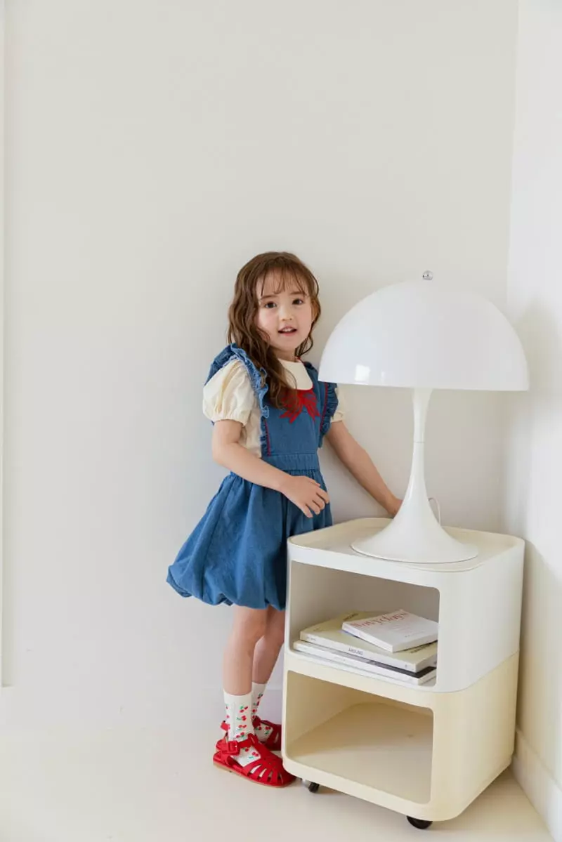 Berry Berry - Korean Children Fashion - #Kfashion4kids - Ribbon Embrodiery One-piece - 12