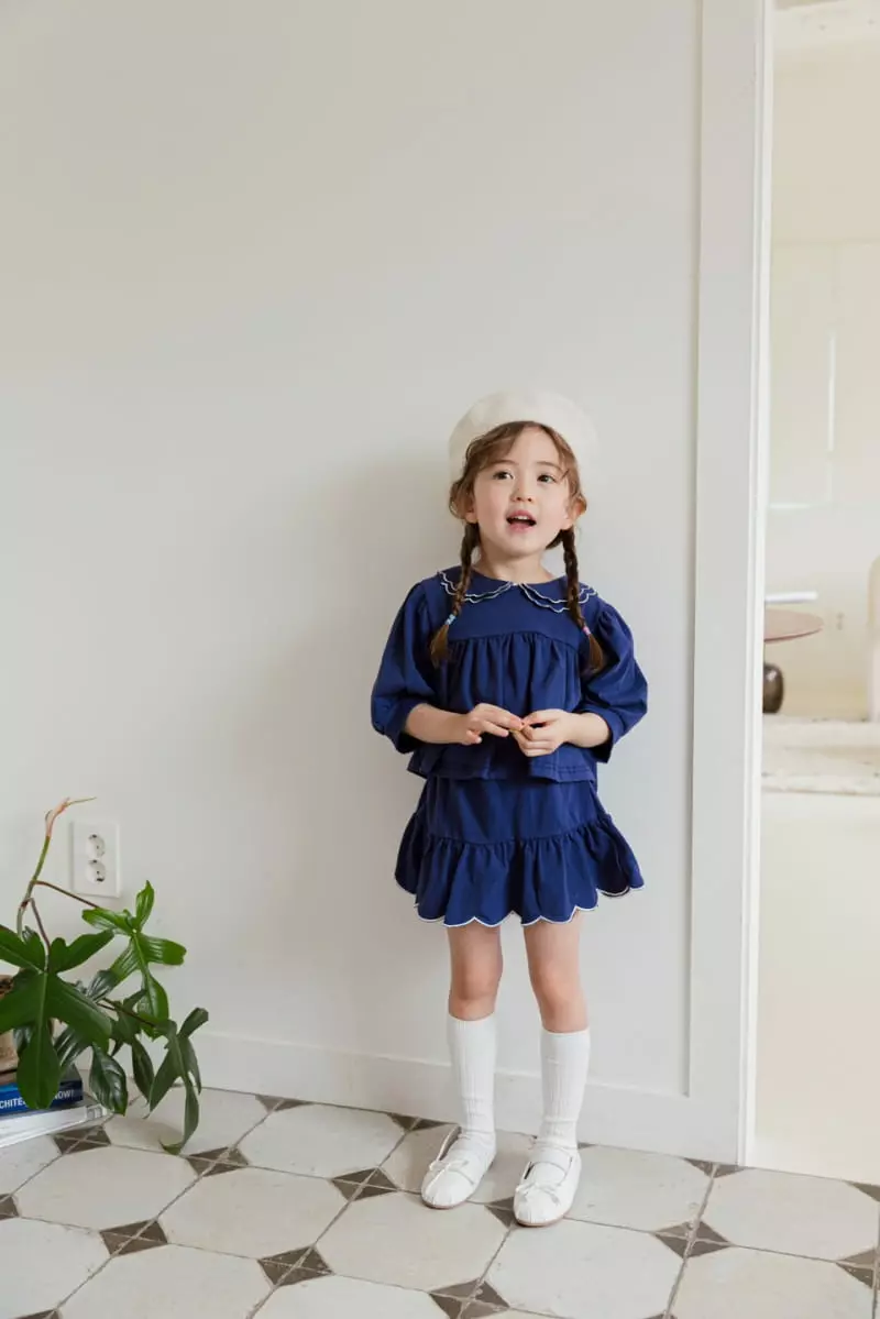 Berry Berry - Korean Children Fashion - #childofig - Scalup Top Bottom Set - 2