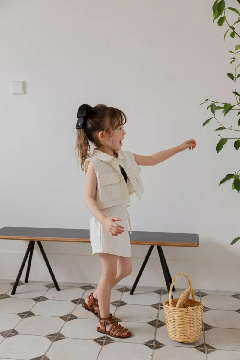 Berry Berry - Korean Children Fashion - #discoveringself - Linen VESt - 4