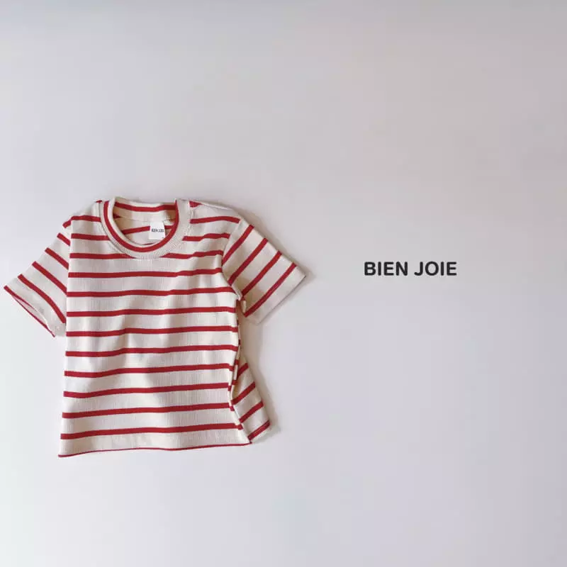 Bien Joie - Korean Children Fashion - #childrensboutique - Cookie Stripes Tee - 12