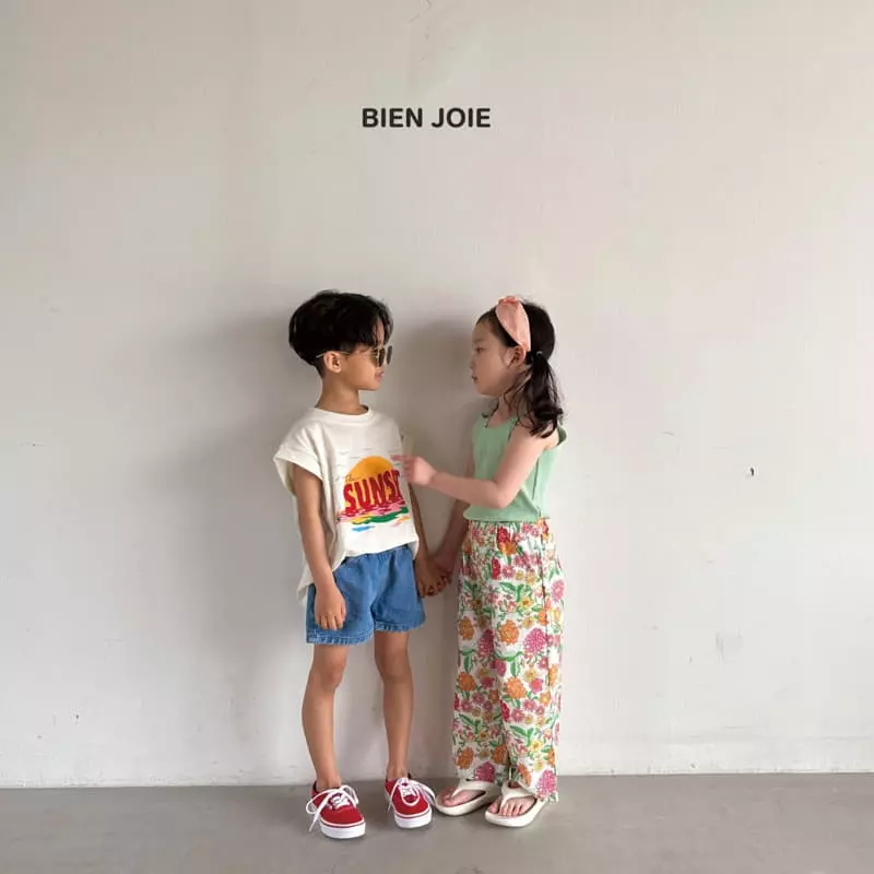 Bien Joie - Korean Children Fashion - #kidsstore - Sunset Roll-up Tee - 7
