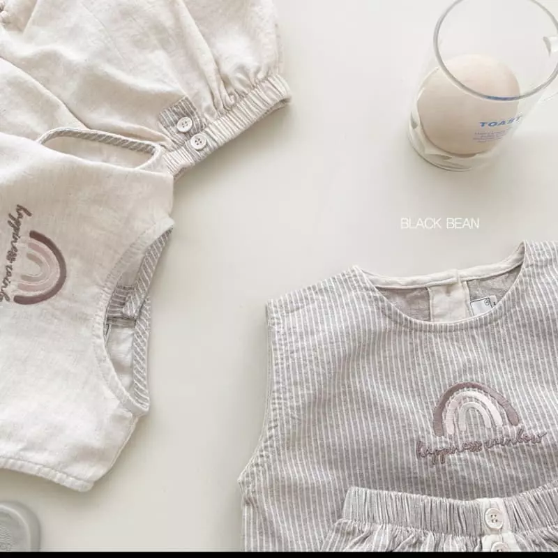 Black Bean - Korean Baby Fashion - #babyboutique - Hans Bebe Top Bottom Set - 2